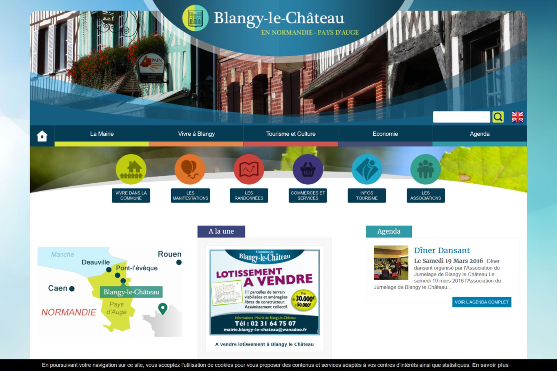 Site internet Blangy le Château 