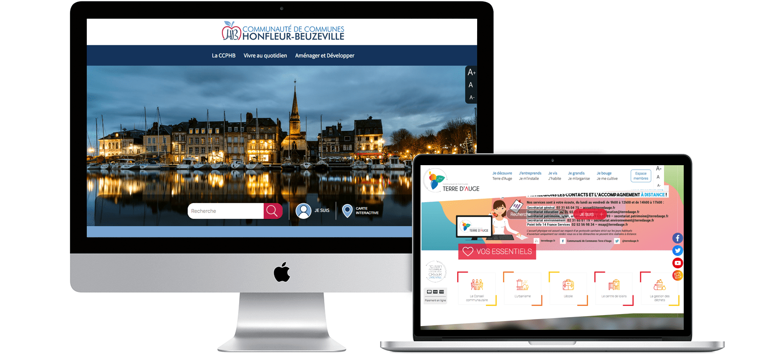Fond mobile Création de sites internet pour les communautés de communes