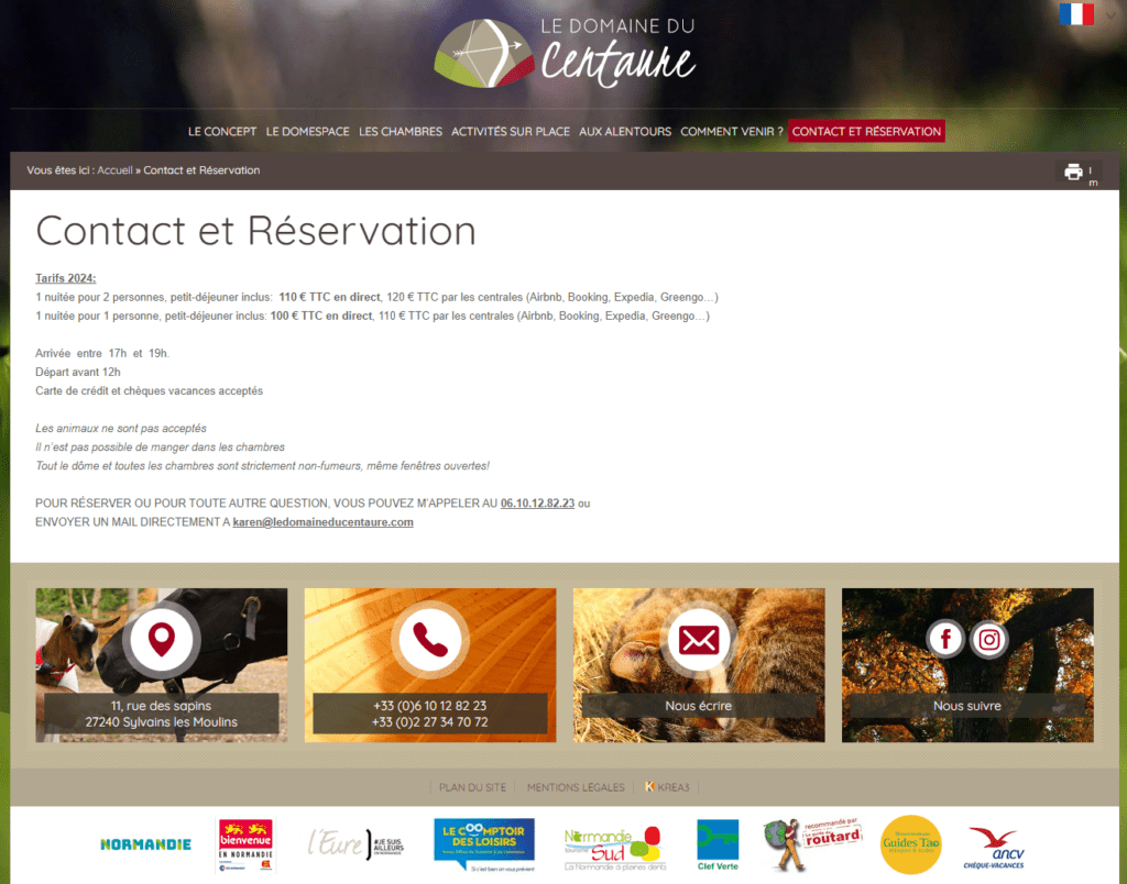 Références Domaine du Centaure