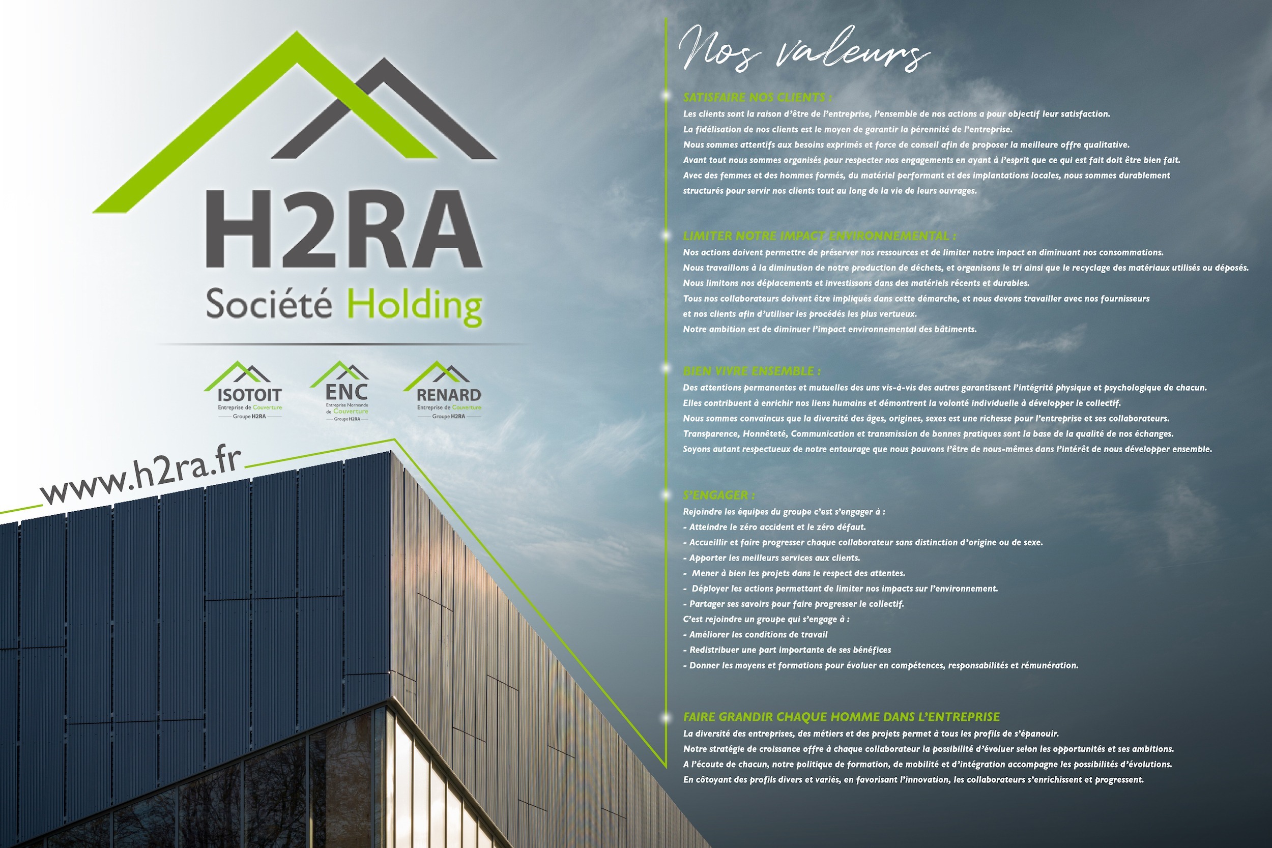 Fond mobile H2RA