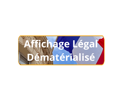 Site internet Affichage légal dématérialisé 